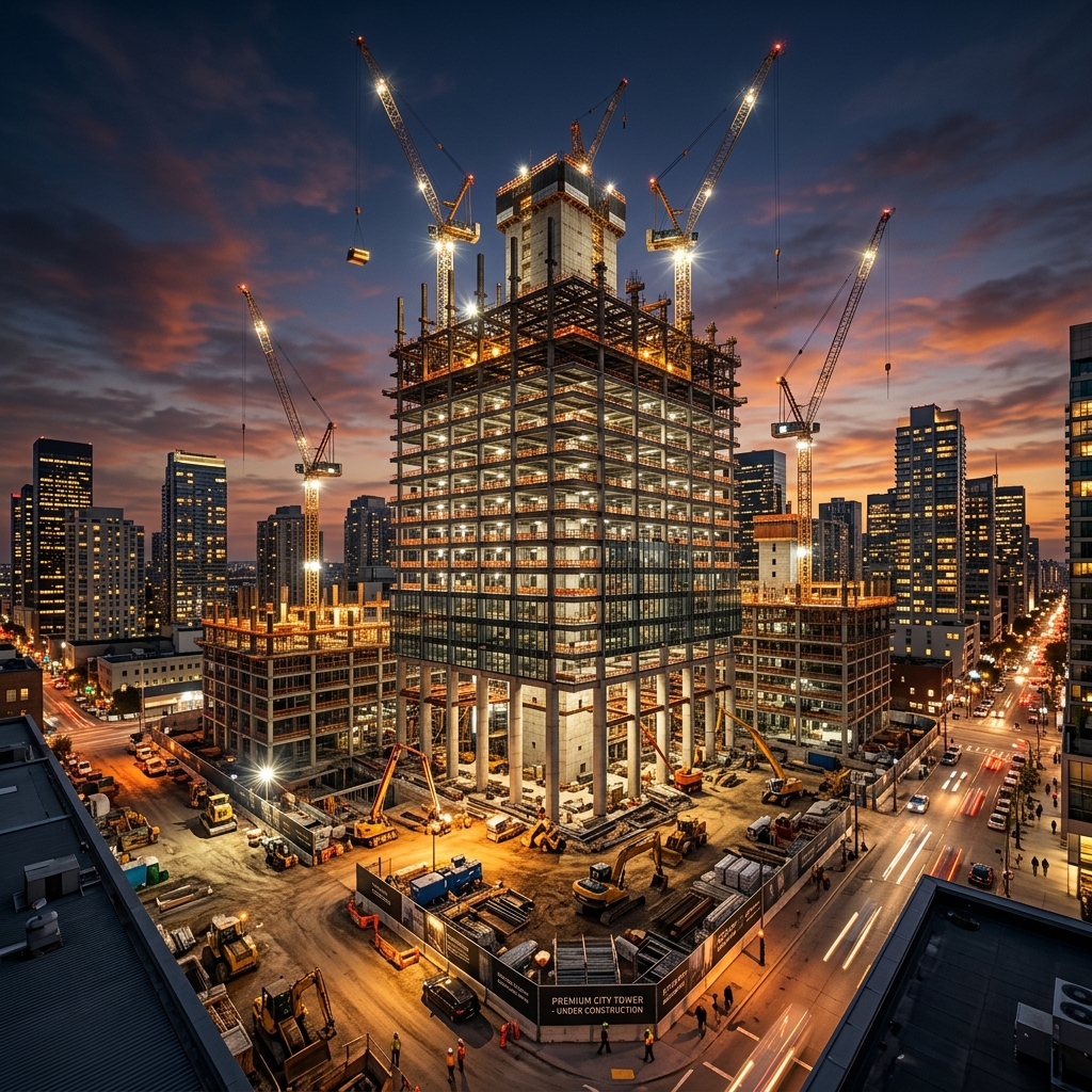 High Tech Construction Site
